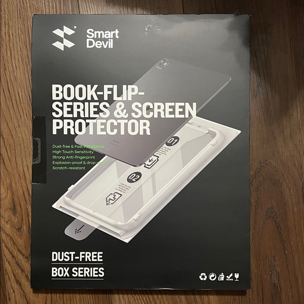 New Sealed Book-Flip Series Screen Protector iPad Air 13-inch 2024 model M2 chip